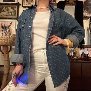 vintage 90s bushwacker denim button up / size medium